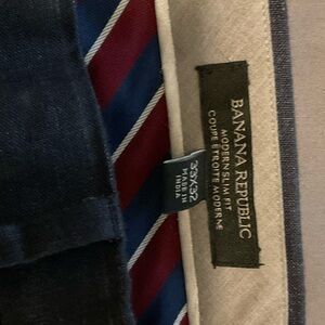Banana Republic Navy Slim Fit Trousers